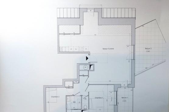 Cet appartement tout neuf, jamais habit, fait face  un joli paysage bois.